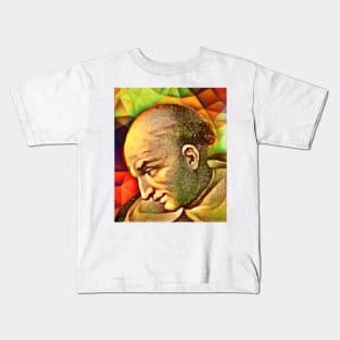 Bartolomé de las Casas Snow Portrait | Bartolomé de las Casas Artwork 15 Kids T-Shirt